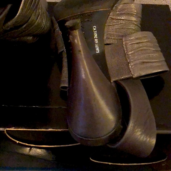 Miss Sixty peep toe heeled slides. - Picture 4 of 6